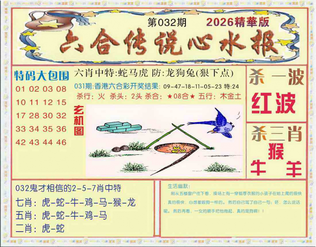 032期六合传说(心水版)[图]
